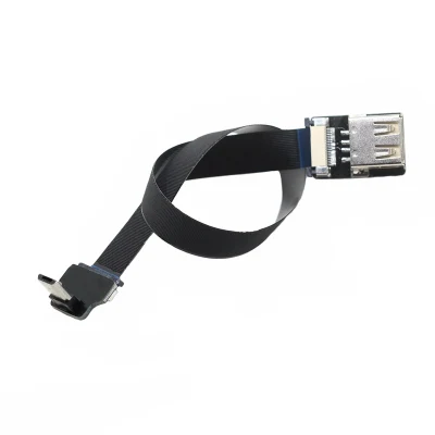 マイクロ USB ソケットから USB 2.0 までのフラットで柔軟な OTG ケーブル