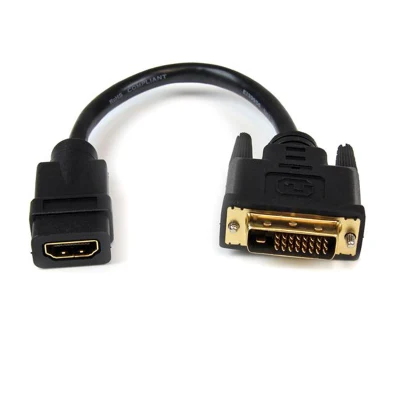 HDMI - DVI-D ビデオ アダプター ケーブル HDMI メス - DVI オス アダプター ケーブル