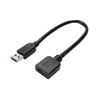 USB Am - Micro USB 3.0 延長ケーブル ブラック